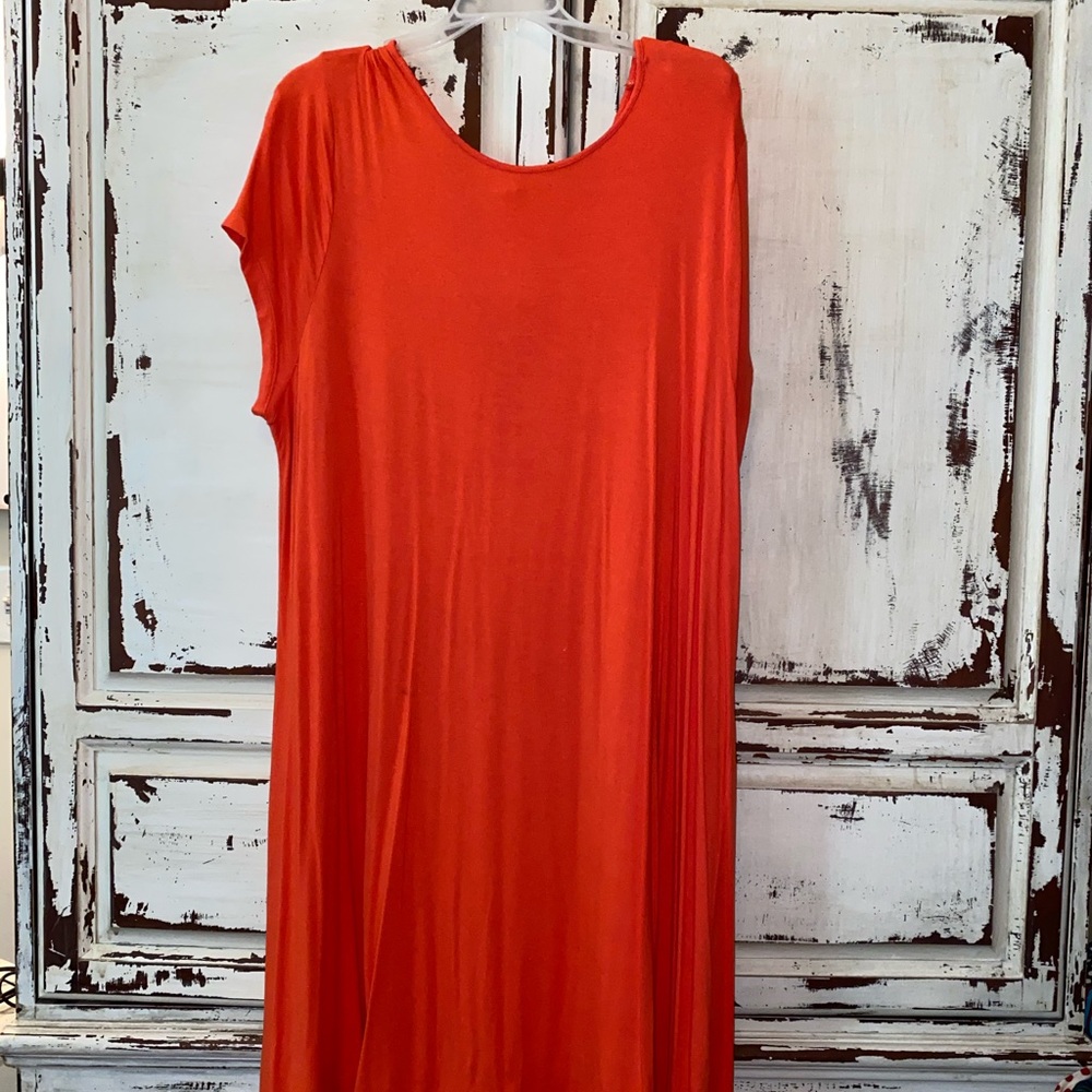 Orange Old Navy Swing Dress XXL